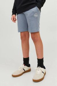 Jack & jones Sweatshorts van puur katoen met labelprint model 'SHARK'