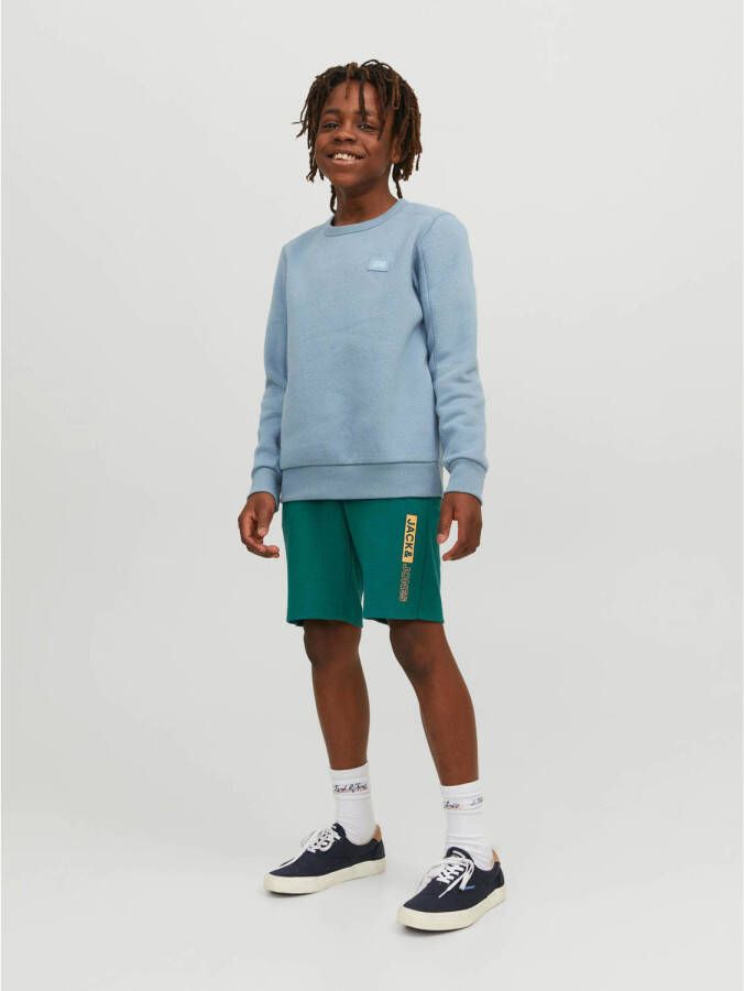 JACK & JONES JUNIOR short JPSTNEO met logo groen