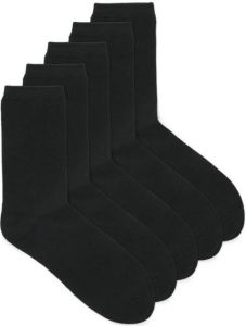 JACK & JONES JUNIOR sokken JACBLACK set van 5 zwart