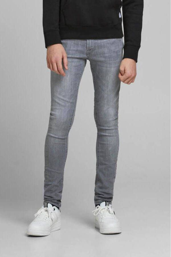 JACK & JONES JUNIOR super skinny jeans JJIDAN grey denim