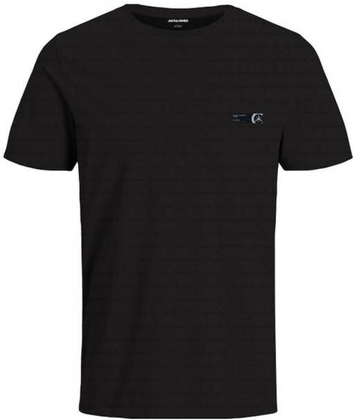 JACK & JONES JUNIOR T-shirt JCOSTRUCTURE met logo zwart
