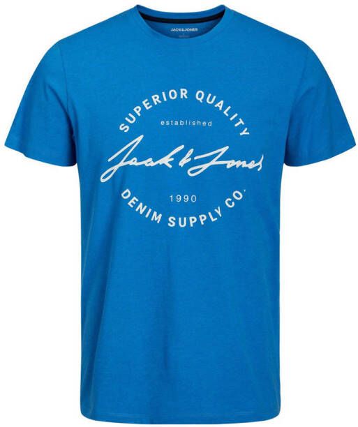 JACK & JONES JUNIOR T-shirt JJACE met logo lichtblauw