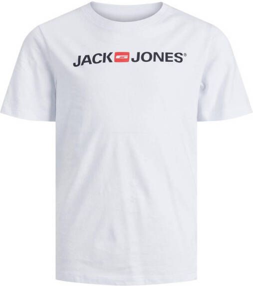 JACK & JONES JUNIOR T-shirt JJECORP met logo wit