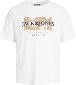Jack & jones T-shirt met labelprint model 'CRAYON'