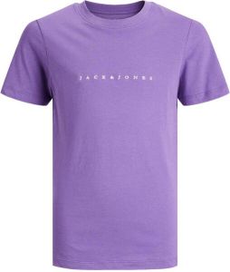 JACK & JONES JUNIOR T-shirt met logo paars
