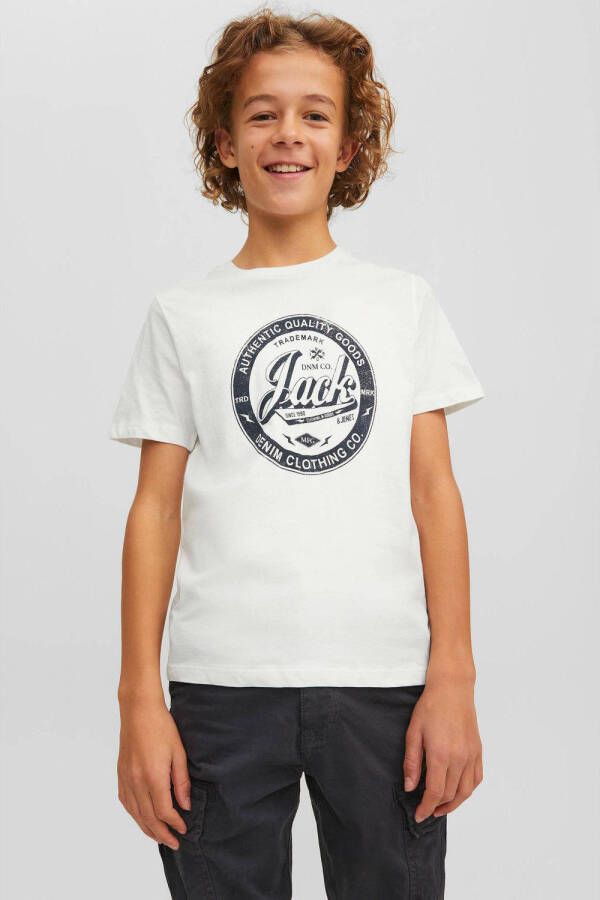 JACK & JONES JUNIOR T-shirt met logo wit
