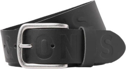 JACK & JONES leren riem JACPORTO zwart