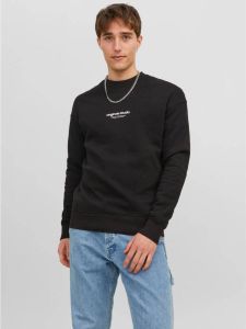 JACK & JONES ORIGINALS sweater JORVESTERBRO met printopdruk zwart