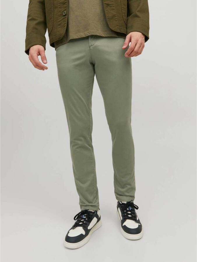 JACK & JONES PANTS STUDIO slim fit broek JPSTMARCO deep lichen green
