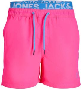 JACK & JONES PANTS STUDIO zwemshort JPSTFIJI roze blauw