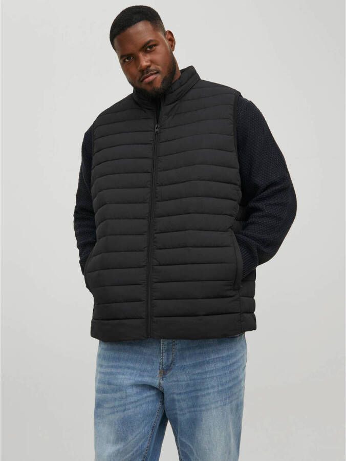 Jack & Jones Plus SIZE bodywarmer met steekzakken model 'RECYCLE'