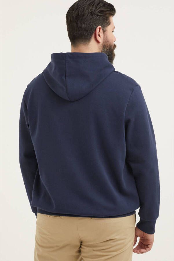 JACK & JONES PLUS SIZE hoodie JJEBASIC Plus Size donkerblauw