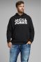 JACK & JONES PLUS SIZE hoodie JJECORP Plus Size met logo zwart - Thumbnail 1