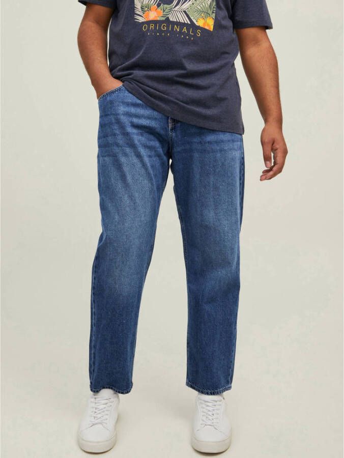 JACK & JONES PLUS SIZE loose fit jeans JJIMIKE JJORIGINAL Plus Size 123 blue denim