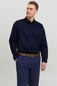 JACK & JONES PLUS SIZE oversized overhemd JPRBLACARDIFF Plus Size donkerblauw
