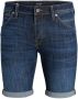 Jack & Jones Plus Korte PLUS SIZE jeans met vaste omslag aan de pijpen model 'RICK' - Thumbnail 1