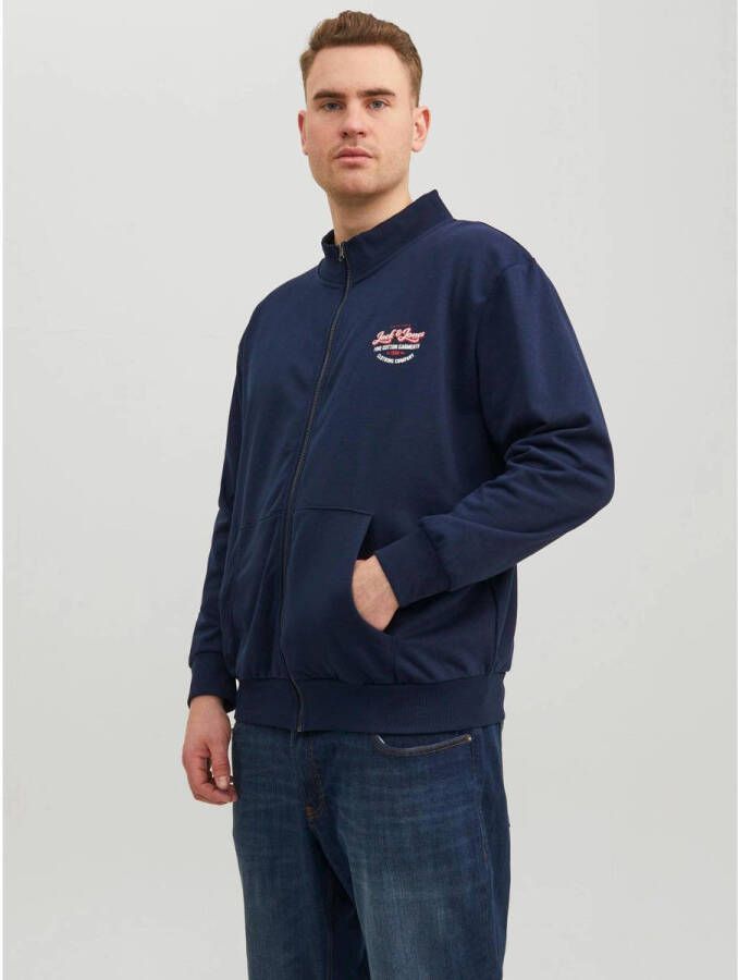 JACK & JONES PLUS SIZE sweatvest JJANDY Plus Size donkerblauw