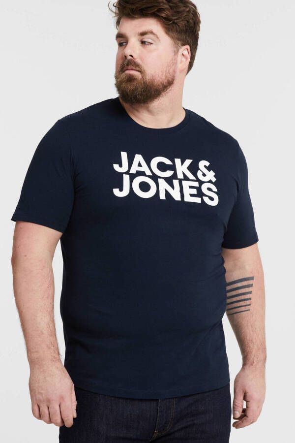 Jack & Jones PlusSize Shirt met ronde hals CORP LOGO TEE