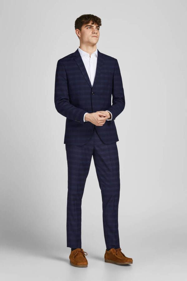 JACK & JONES PREMIUM geruit kostuum navy blazer