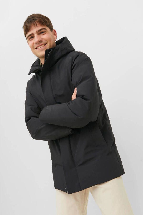 Jack & jones Zwarte Parka Jas voor Heren Black Heren