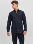 JACK & JONES PREMIUM slim fit overhemd JPRBLABLACKPOOL met all over print marine - Thumbnail 1
