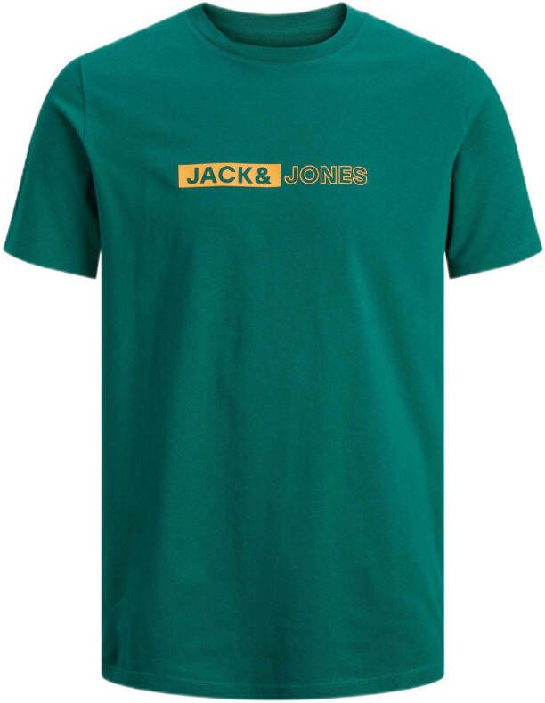 JACK & JONES regular fit T-shirt JJNEO met printopdruk storm