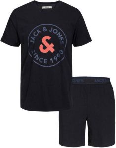 Jack & Jones Shirt met ronde hals JACAARON SS TEE AND SHORTS SET