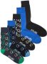 JACK & JONES sokken JACANGUS set van 5 blauw - Thumbnail 1
