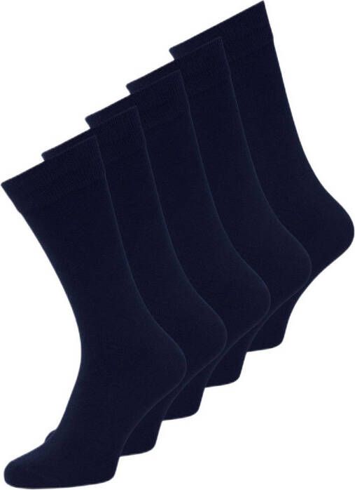 JACK & JONES sokken JACJENS set van 5 donkerblauw
