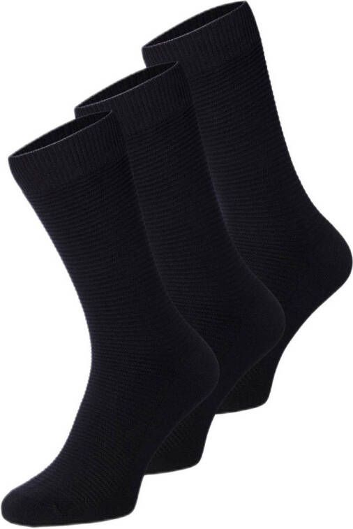 JACK & JONES sokken set van 3 zwart