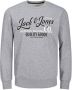 JACK & JONES sweater JJANDY met logo light grey melange - Thumbnail 1