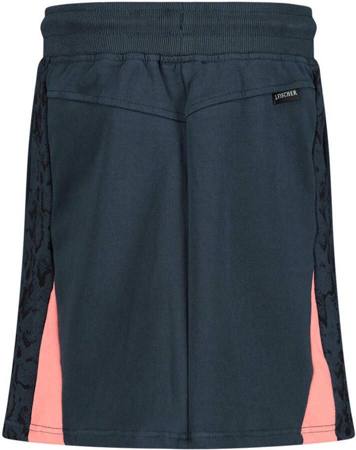 Jake Fischer rok donkerblauw lichtroze Meisjes Stretchkatoen Effen 176