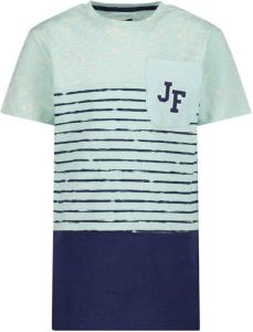 Jake Fischer T-shirt lichtblauw donkerblauw