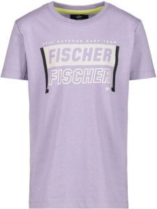 Jake Fischer T-shirt met logo lila