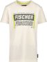 Jake Fischer T-shirt met logo wit Jongens Katoen Ronde hals Logo 116 - Thumbnail 1