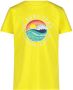 Jake Fischer T-shirt met printopdruk geel Jongens Katoen Ronde hals Printopdruk 104 - Thumbnail 1