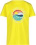 Jake Fischer T-shirt met printopdruk geel Jongens Katoen Ronde hals Printopdruk 104 - Thumbnail 1