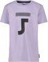 Jake Fischer T-shirt met printopdruk lila Paars Jongens Katoen Ronde hals 128 - Thumbnail 1