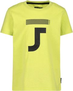 Jake Fischer T-shirt met printopdruk limegroen