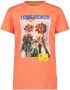 Jake Fischer T-shirt met printopdruk oranje Jongens Stretchkatoen Ronde hals 104 - Thumbnail 1