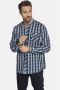Jan Vanderstorm +FIT Collectie geruit loose fit overhemd FRIIS Plus Size blauw - Thumbnail 1