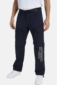 Jan Vanderstorm +FIT Collectie loose fit cargo broek BONKE Plus Size donkerblauw