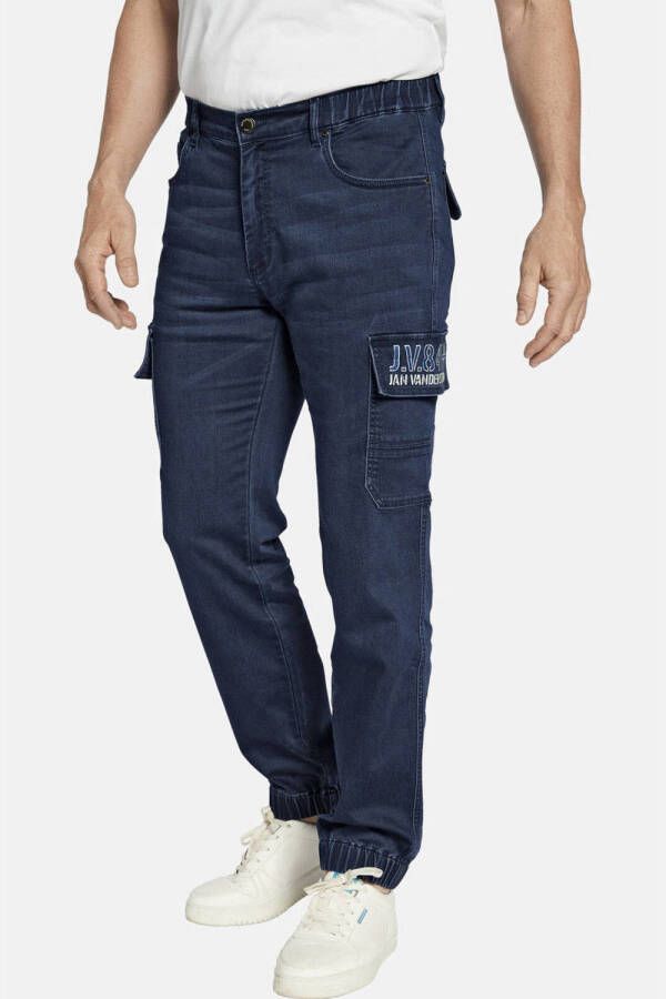 Jan Vanderstorm +FIT Collectie loose fit jeans ARNOR Plus Size donkerblauw