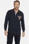 Jan Vanderstorm +FIT Collectie oversized polo LOKI Plus Size met printopdruk donkerblauw - Thumbnail 1