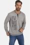 Jan Vanderstorm +FIT Collectie sweater GANDALV Plus Size met printopdruk grijs - Thumbnail 1