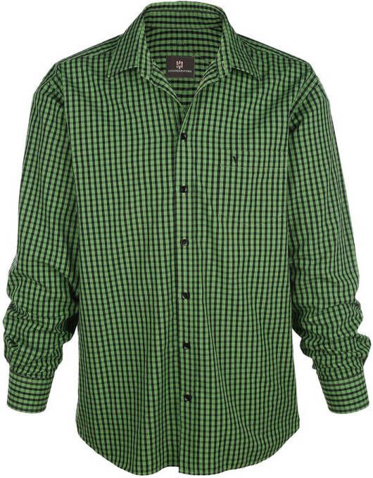 Jan Vanderstorm geruit oversized overhemd SAMPPA Plus Size groen