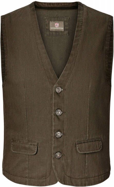 Jan Vanderstorm gilet Plus Size TORELL olijfgroen - Foto 3