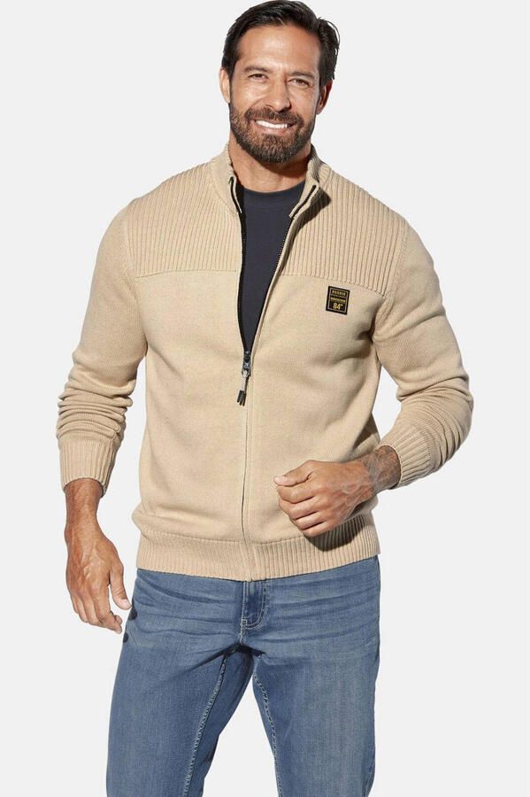 Jan Vanderstorm BJORNSTAD cardigan gebreid Plus Size beige