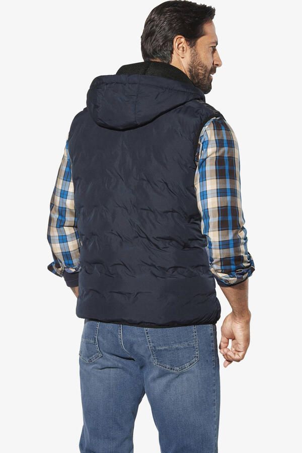 Jan Vanderstorm bodywarmer ERKULF Plus Size met printopdruk donkerblauw - Foto 3