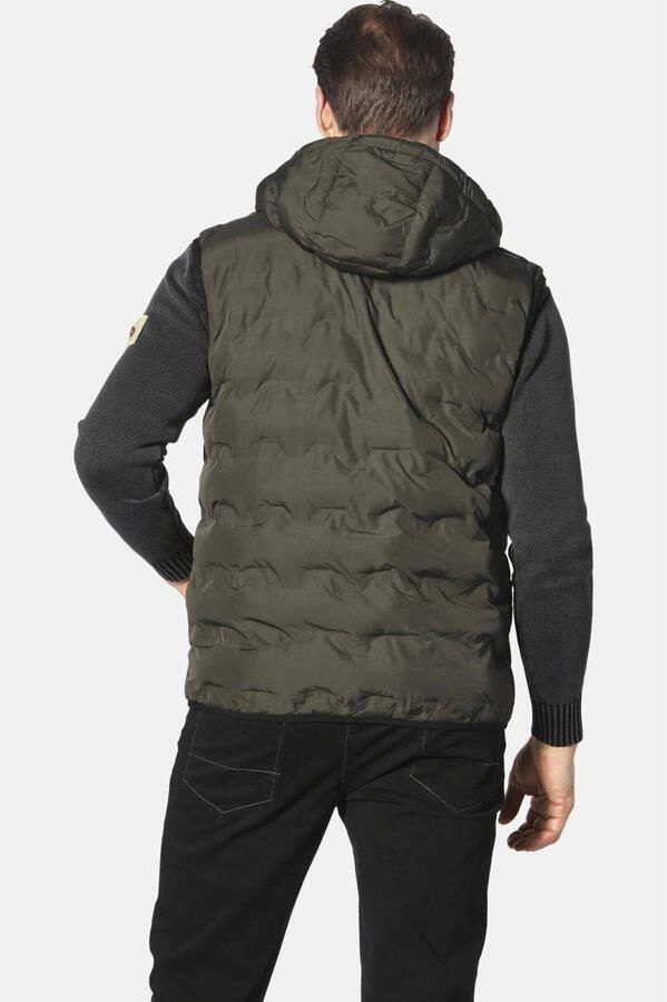Jan Vanderstorm bodywarmer ERKULF Plus Size met printopdruk olijfgroen - Foto 1